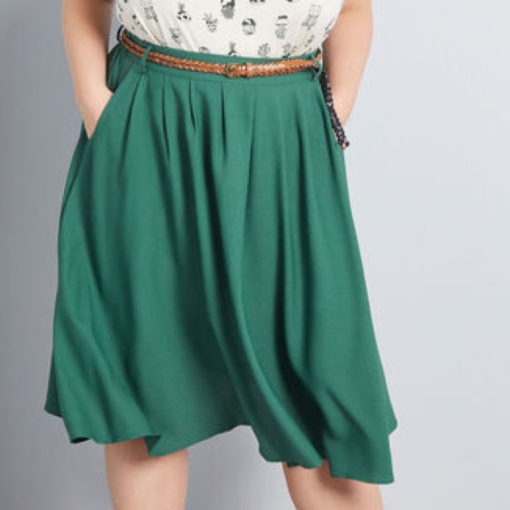 Tiger Lilies Midi Skirt XL